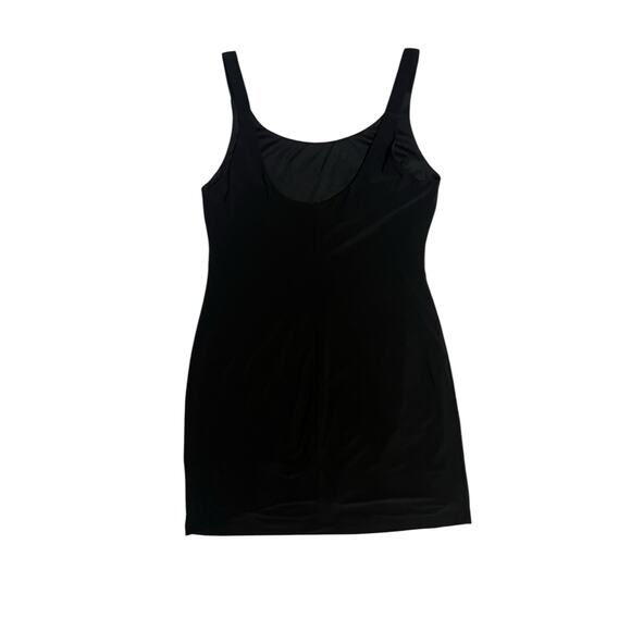 Bisou Bisou Michele Bohbot Sequin Black Stretch Tank Mini Dress Metal Size 10 - Picture 5 of 13